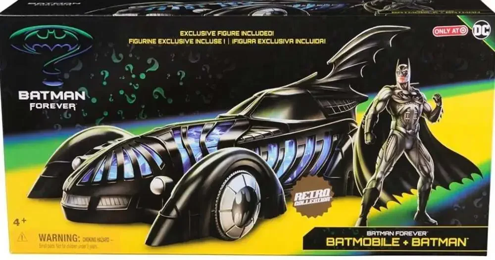 Spin‎ Master Batman Forever Batmobile and 4-inch Batman Action Figure Set Target